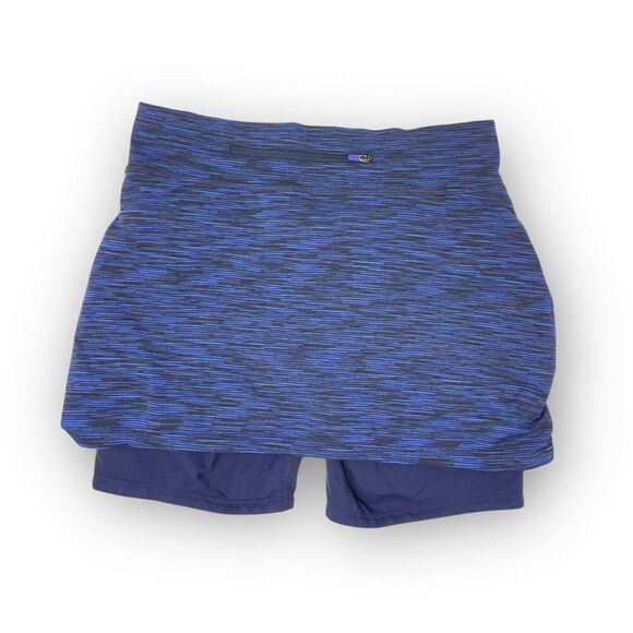 Athleta Aurora Contender 2 in 1 Skirt Skort Rushed Blue Purple Womens Size Small - Picture 2 of 12